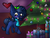 Size: 2000x1500 | Tagged: safe, artist:ashee, oc, oc only, oc:starlight blossom, blushing, hearth's warming eve, present, tree