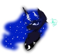 Size: 3000x2200 | Tagged: safe, artist:jillowbear, princess luna, g4, female, high res, smiling, solo