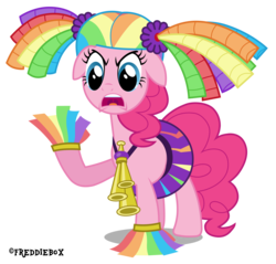 Size: 3135x3000 | Tagged: safe, artist:brony-works, pinkie pie, g4, cheerleader, cute, diapinkes, female, high res, simple background, solo, transparent background, vector
