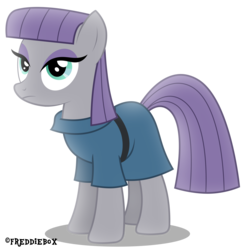 Size: 2949x3000 | Tagged: dead source, safe, artist:brony-works, maud pie, earth pony, pony, g4, clothes, female, high res, mare, simple background, solo, transparent background
