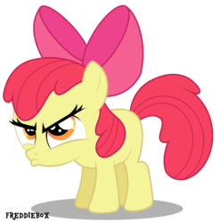 Size: 2966x3000 | Tagged: safe, artist:brony-works, apple bloom, g4, female, high res, simple background, solo, transparent background, vector