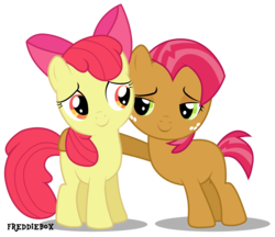 Size: 3469x3000 | Tagged: safe, artist:brony-works, apple bloom, babs seed, g4, high res, simple background, transparent background, vector