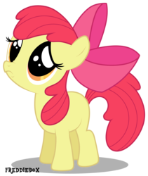 Size: 2529x3000 | Tagged: safe, artist:brony-works, apple bloom, g4, adorabloom, cute, female, frown, high res, looking up, nose wrinkle, sad, simple background, solo, transparent background, vector
