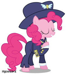 Size: 2707x3000 | Tagged: safe, artist:brony-works, general firefly, pinkie pie, g4, ancient wonderbolts uniform, clothes, costume, high res