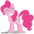 Size: 3001x3000 | Tagged: safe, artist:brony-works, pinkie pie, earth pony, pony, g4, eyes closed, female, high res, mare, shadow, simple background, solo, transparent background