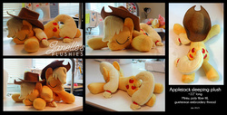 Size: 5022x2561 | Tagged: safe, artist:janellesplushies, applejack, g4, irl, photo, plushie, solo