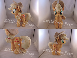 Size: 1597x1199 | Tagged: safe, artist:little-broy-peep, applejack, g4, irl, photo, plushie, solo