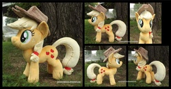 Size: 3379x1754 | Tagged: safe, artist:peruserofpieces, applejack, g4, irl, photo, plushie, solo