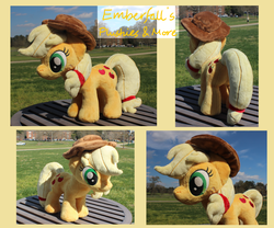 Size: 1600x1333 | Tagged: safe, artist:emberfall0507, applejack, g4, irl, photo, plushie, solo