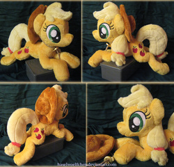 Size: 3000x2876 | Tagged: safe, artist:haselwoelfchen, applejack, g4, high res, irl, photo, plushie, solo