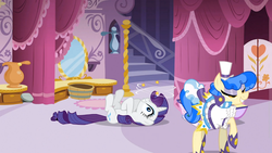 Size: 1366x768 | Tagged: safe, screencap, rarity, sapphire shores, a dog and pony show, g4