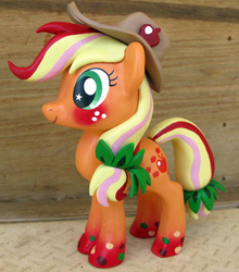 Size: 932x1061 | Tagged: safe, artist:lostinthetrees, applejack, g4, commission, craft, irl, photo, rainbow power, sculpture, solo