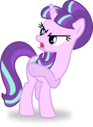 Size: 5000x6851 | Tagged: safe, artist:8-notes, starlight glimmer, g4, the cutie re-mark, .svg available, absurd resolution, female, offscreen character, open mouth, pointing, ponyscape, raised hoof, s5 starlight, simple background, solo, transparent background, vector