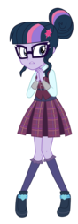 Size: 1024x2897 | Tagged: safe, artist:shafty817, edit, sci-twi, twilight sparkle, equestria girls, g4, my little pony equestria girls: friendship games, clothes, crystal prep academy uniform, female, new and improved sci-twi, recolor, school uniform, simple background, solo, transparent background