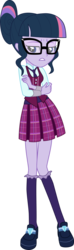 Size: 1024x3454 | Tagged: safe, artist:shafty817, edit, sci-twi, twilight sparkle, equestria girls, g4, my little pony equestria girls: friendship games, clothes, crystal prep academy uniform, female, new and improved sci-twi, redesign, school uniform, simple background, solo, transparent background