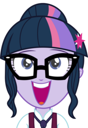 Size: 5135x7481 | Tagged: safe, artist:shafty817, edit, sci-twi, twilight sparkle, equestria girls, g4, my little pony equestria girls: friendship games, absurd resolution, clothes, crystal prep academy uniform, female, looking up, new and improved sci-twi, redesign, school uniform, simple background, solo, transparent background