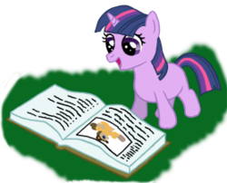 Size: 277x224 | Tagged: safe, artist:rydelfox, twilight sparkle, g4, book, female, filly, filly twilight sparkle, reading, solo