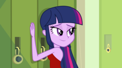 Size: 1920x1080 | Tagged: safe, edit, edited screencap, screencap, twilight sparkle, equestria girls, g4, female, solo