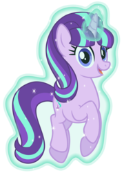 Size: 6461x8998 | Tagged: safe, artist:osipush, starlight glimmer, g4, the cutie re-mark, absurd resolution, female, happy, horn, inkscape, levitation, magic, open mouth, s5 starlight, self-levitation, simple background, solo, telekinesis, transparent background, vector
