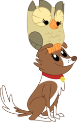 Size: 2290x3592 | Tagged: safe, artist:porygon2z, owlowiscious, winona, g4, high res, simple background, transparent background, vector