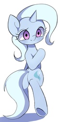 Size: 1014x2048 | Tagged: safe, artist:skippy_the_moon, trixie, pony, g4, bipedal, female, simple background, solo