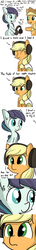 Size: 726x5082 | Tagged: safe, artist:tjpones, applejack, coloratura, earth pony, pony, g4, :t, awkward, blushing, comic, cowboy hat, derail in the comments, eyes closed, female, fluffy, freckles, frown, hat, headphones, hoof hold, i kissed a girl, implied big macintosh, implied lesbian, katy perry, lesbian, literal derail in the comments, mare, missing cutie mark, one sided shipping, open mouth, rara, realization, sharing headphones, ship:rarajack, shipping, simple background, sitting, slice of life, smiling, song, song reference, stetson, subtle, subtle as a train wreck, sweat, sweatdrop, tenso, white background, wide eyes
