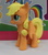 Size: 530x600 | Tagged: safe, artist:sanadaookmai, applejack, rainbow dash, bat pony, pony, g4, applebat, brushable, customized toy, irl, photo, toy