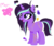 Size: 496x416 | Tagged: safe, artist:bloddybank12, oc, oc only, ear piercing, earring, emo, gold chains, magical lesbian spawn, offspring, parent:starlight glimmer, parent:twilight sparkle, parents:twistarlight, piercing, solo