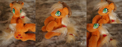 Size: 2586x1000 | Tagged: safe, artist:essorille, applejack, g4, irl, photo, plushie, solo