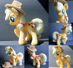 Size: 1600x1486 | Tagged: safe, artist:stevoluvmunchkin, applejack, g4, irl, photo, plushie, solo