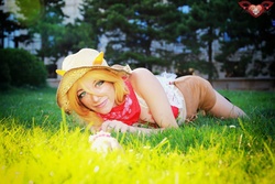 Size: 1024x683 | Tagged: safe, artist:amaicherry, applejack, human, g4, clothes, cosplay, costume, irl, irl human, photo