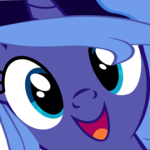 Size: 5000x5000 | Tagged: safe, artist:dassboshit, princess luna, alicorn, pony, g4, absurd resolution, close-up, cute, daaaaaaaaaaaw, female, filly, hi anon, looking at you, lunabetes, meme, solo, woona, young