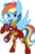 Size: 1024x1552 | Tagged: safe, artist:agentkirin, rainbow dash, g4, crossover, female, iron man, iron mare, solo