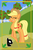 Size: 560x860 | Tagged: safe, artist:magicandmysterygal, applejack, g4, card, female, one eye closed, solo