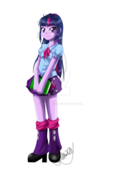 Size: 1024x1448 | Tagged: safe, artist:amy-chan93, twilight sparkle, equestria girls, g4, female, solo, watermark