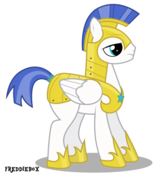 Size: 2683x3000 | Tagged: safe, artist:brony-works, pegasus, pony, armor, high res, male, pegasus royal guard, royal guard, simple background, solo, stallion, transparent background, wings