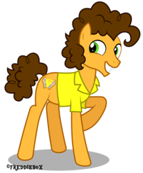 Size: 2469x3000 | Tagged: safe, artist:brony-works, cheese sandwich, earth pony, pony, g4, clothes, high res, male, raised hoof, shadow, simple background, smiling, solo, stallion, transparent background, vector