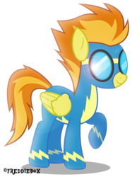 Size: 2243x3000 | Tagged: safe, artist:brony-works, spitfire, pegasus, pony, g4, female, goggles, high res, show accurate, simple background, solo, transparent background, vector, wonderbolts uniform