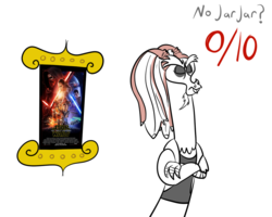 Size: 1000x800 | Tagged: safe, artist:turkleson, discord, g4, jar jar binks, simple background, star wars, star wars: the force awakens, white background