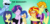 Size: 2100x992 | Tagged: safe, artist:purfectprincessgirl, adagio dazzle, comet tail, flash sentry, trixie, twilight sparkle, equestria girls, g4, allegro amoroso, blood, blushing, community, crying, dialogue, dusk shine, embrace, equestria guys, female, flare warden, gay, gay in front of girls, ha gay, hickey, hilarious in hindsight, hug, humanized, male, nosebleed, picture, polaroid, rule 63, señor chang, ship:allegroglare, shipping, shooting star, starlight twinkle, story included, sunset glare, tristan
