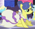 Size: 282x238 | Tagged: safe, screencap, bruce mane, eclair créme, gold slipper, masquerade, star gazer, pony, g4, the best night ever, background pony, canterlot, checkered floor, clothes, dress, female, mare