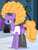 Size: 339x441 | Tagged: safe, screencap, foxxy trot, pony, unicorn, for whom the sweetie belle toils, g4, afro, background pony, solo