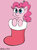 Size: 1126x1521 | Tagged: source needed, useless source url, safe, artist:an-honest-appul, pinkie pie, g4, christmas stocking, female, solo