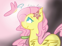 Size: 1024x768 | Tagged: safe, artist:aimvaaoul, fluttershy, g4, female, solo