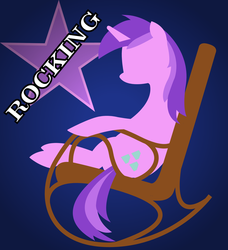 Size: 1400x1532 | Tagged: safe, artist:totallynotabronyfim, amethyst star, sparkler, pony, unicorn, g4, female, mare, pony on rocking chair, rocking, rocking chair, solo