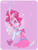 Size: 1908x2500 | Tagged: dead source, safe, artist:skirtzzz, part of a set, pinkie pie, human, g4, armpits, bandeau, boots, breasts, card, clothes, crossover, delicious flat chest, dignified wear, dress, dressphere, evening gloves, female, final fantasy, final fantasy x-2, gala dress, gloves, humanized, long gloves, midriff, miniskirt, pony coloring, shoes, skirt, socks, solo, thigh highs, tongue out