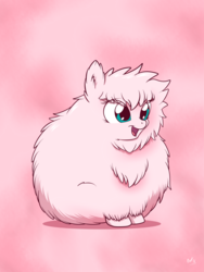 Size: 1024x1365 | Tagged: dead source, safe, artist:sycotei-b, oc, oc only, oc:fluffle puff, g4, cute, flufflebetes, ocbetes, sitting, solo