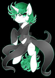 Size: 1024x1444 | Tagged: safe, artist:scarlet-spectrum, pony, one punch man, ponified, solo, tatsumaki (one punch man), watermark