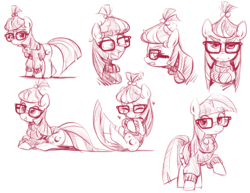 Size: 1930x1487 | Tagged: safe, artist:30clock, moondancer, pony, unicorn, g4, 3:, adorkable, alternate hairstyle, angry, book, clothes, cute, dancerbetes, dork, female, frown, glare, glasses, gritted teeth, grumpy, heart, hug, looking at you, mare, monochrome, open mouth, prone, raised hoof, screaming, shocked, sitting, sketch, sketch dump, smiling, solo, walking, wide eyes