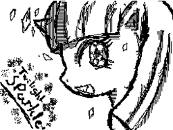 Size: 256x192 | Tagged: safe, artist:dmn666, twilight sparkle, g4, dsi, female, flipnote studio, monochrome, nintendo, pixel art, solo